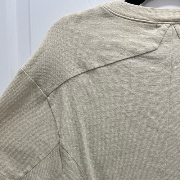 Rag & Bone | Lilith Mini T-shirt Dress Beige Medium Organic Cotton Minimalist - Picture 7 of 10